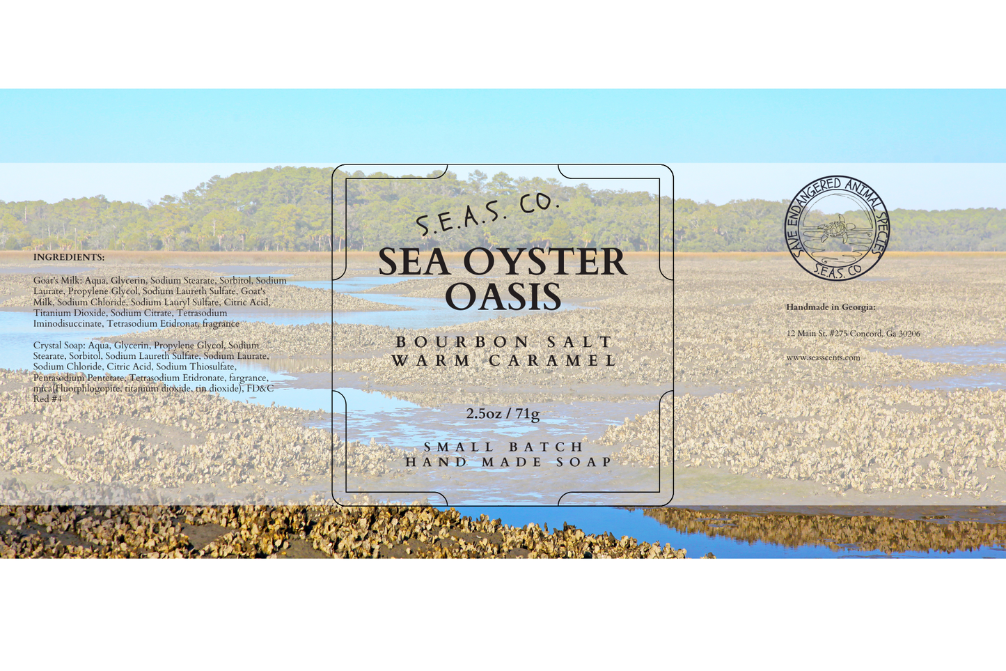 Sea Oyster Oasis Soap Bar