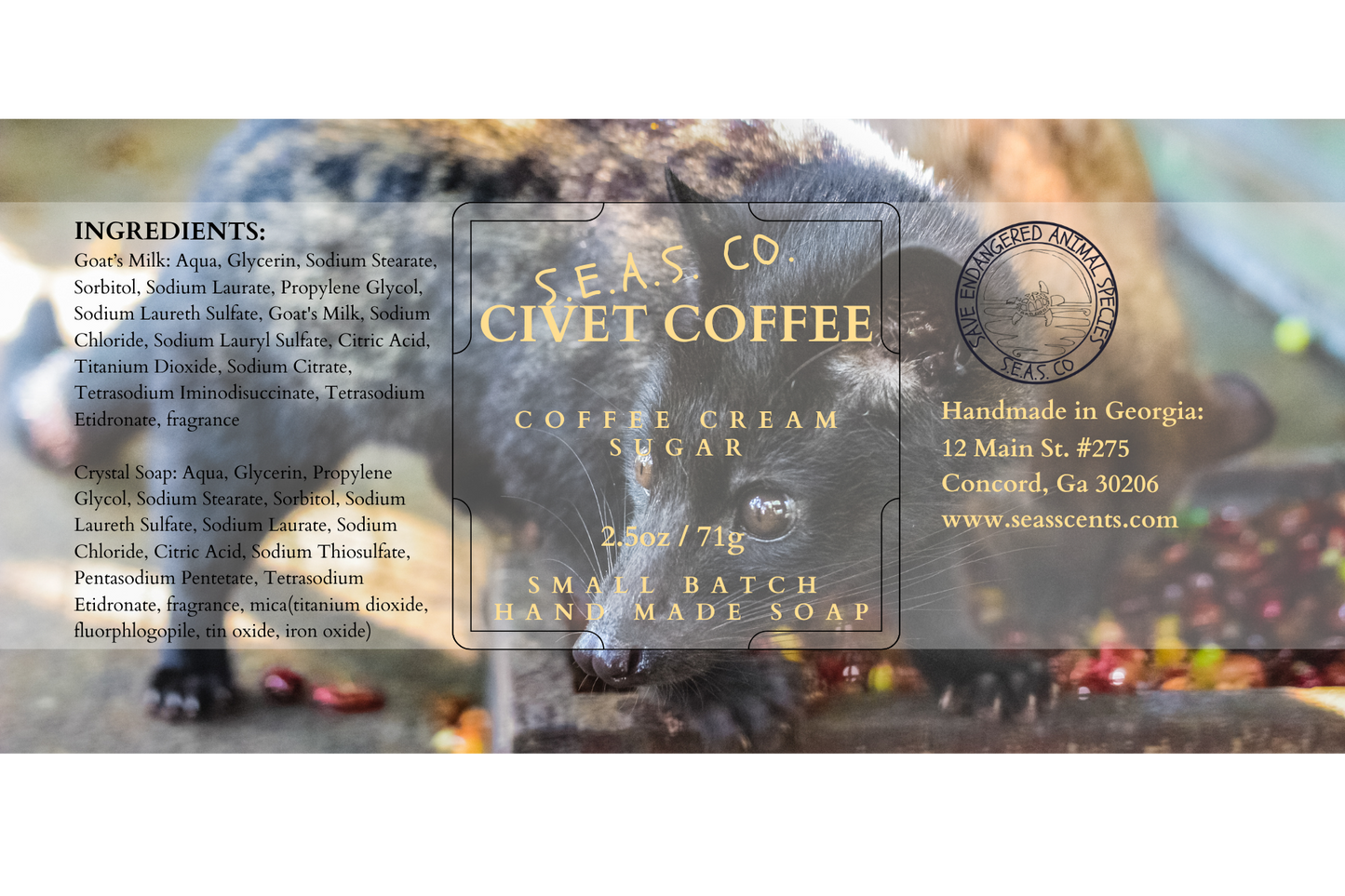 Civet Coffee Soap Bar