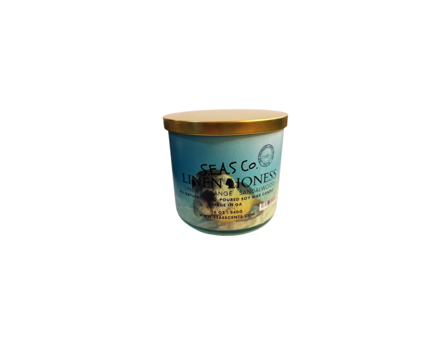 Linen Lioness Candle (Large)