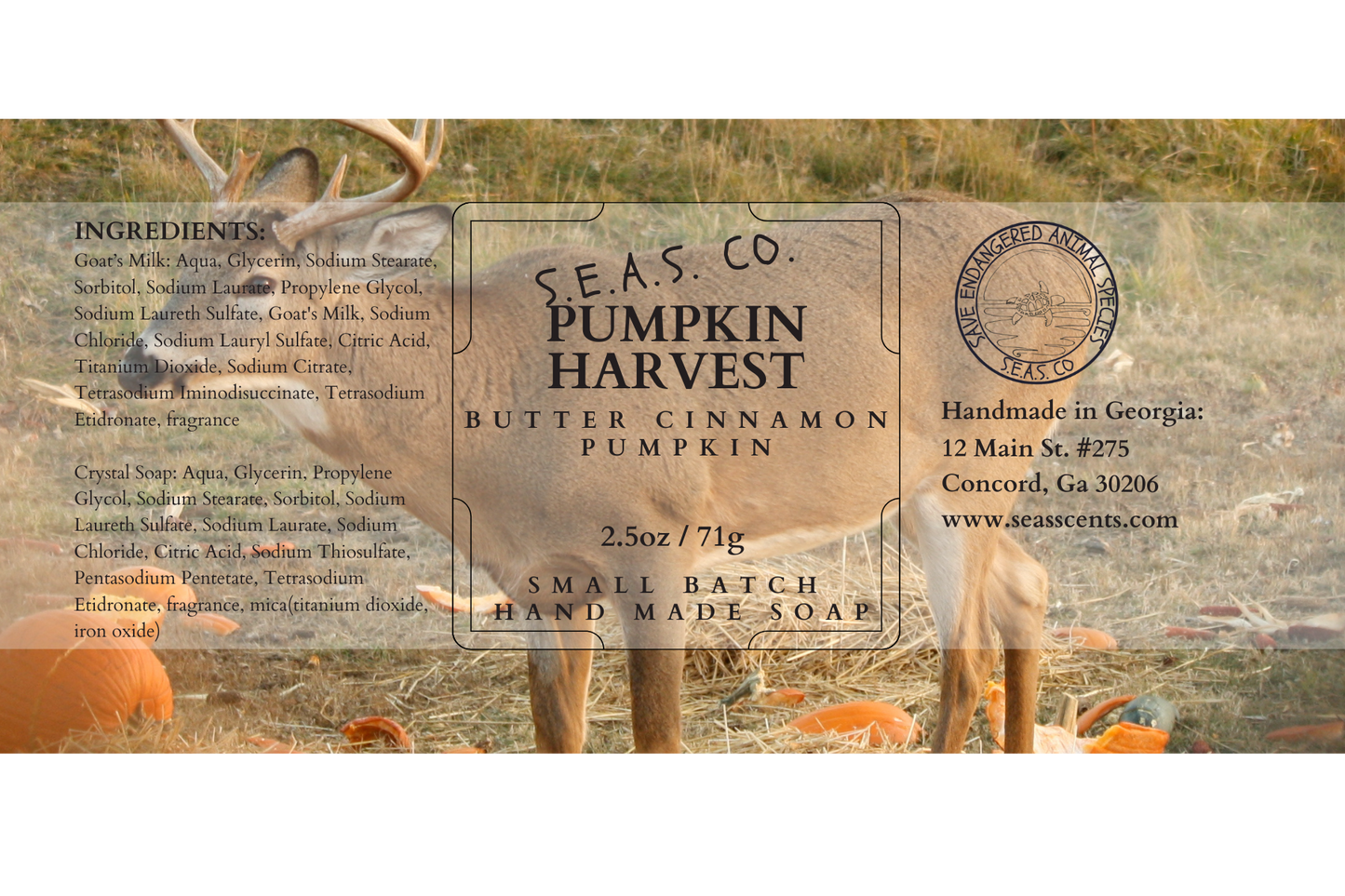 Pumpkin Harvest Soap Bar
