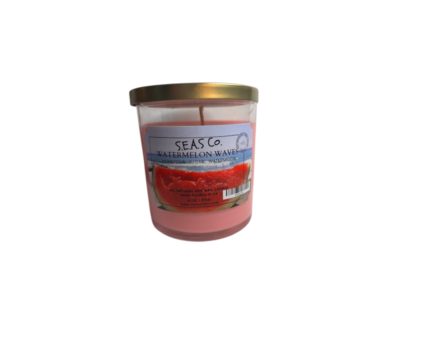 Watermelon Waves Candle (Large)