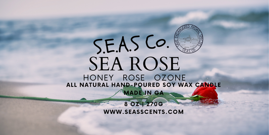 Sea Rose Candle (Large)