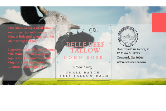 BoHo Rose Beef Tallow Balm